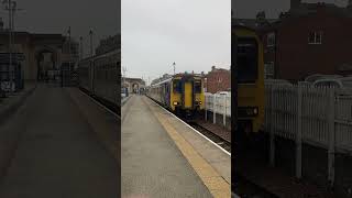 156488 departing Saltburn for Darlington on the 51124 saltburn darlington train class156 [upl. by Eelorac]