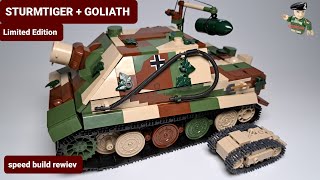 STURMTIGER  GOLIATH  LIMITED EDITION COBI 2584 speed build rewiev  cobi bricks [upl. by Aihsena]