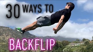 30 WAYS TO BACKFLIP [upl. by Ennaitak]