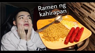 Pancit Canton w Hotdog amp Egg  cooking  lofi beats [upl. by Acinorahs]