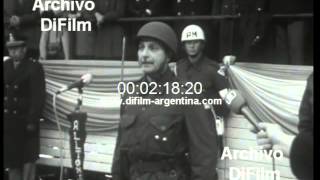 Jorge Rafael Videla visita el Grupo de Artilleria I en Ciudadela 1976 [upl. by Os]