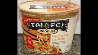 Tai Pei Noodles Vegetable Lo Mein Review [upl. by Avraham]