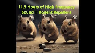 115 HoursHigh Frequency Sound Rodent Repellent  Mice Rats Skunks and other rodents hate this [upl. by Walford840]