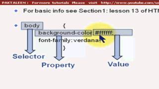 Urdu tutorials CSS Lesson 3 [upl. by Nitsirc667]