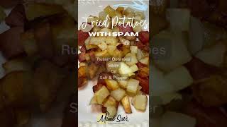 Easiest and Delicious Fried Potatoes with Spam Cooking with Spam Best fried potato recipe [upl. by Kliber160]