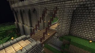 Je vous montre comment faire un pont Levis sur minecraft minecraft pont [upl. by Abihsot]