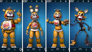 FNAF AR Burger King Animatronics Workshop Animations [upl. by Ahsinet]