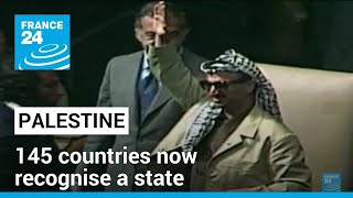 Palestines quest for statehood 145 countries now recognise a Palestinian state • FRANCE 24 [upl. by Ardnat]