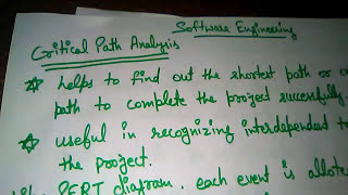 Critical Path Analysis Project Management Tools  Software Engineering  BCA  MCA  BSc [upl. by Bryanty]