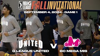 2024 NBA G League Fall Invitational Mini Movie  G League United vs BC Mega Mis [upl. by Liddle863]