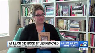 Collier County Public Schools remove 313 books from school libraries [upl. by Anesusa]