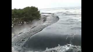 Stabilized footage of Japanese Tsunami [upl. by Klehm]