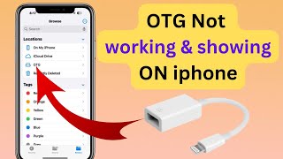 How to fix OTG Not working ON iphone [upl. by Aicirtan]