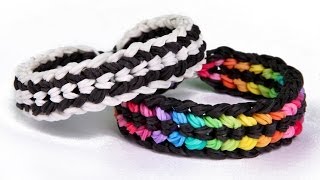 Rainbow Loom Double Capped Dragon Scale Advanced Bracelet [upl. by Nile]