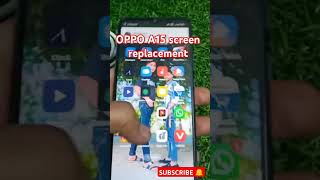 Oppo A15 display replacement screen replacement  smartphone sorts [upl. by Yenettirb]