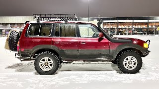 Maxxhaul 64quot Roof Rack install on Toyota Land Cruiser FZJ80 [upl. by Galanti]