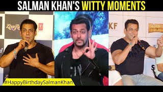 Salman Khans WITTY moments that are sure to make you LAUGH  HappyBirthdaySalmanKhan [upl. by Kizzie]