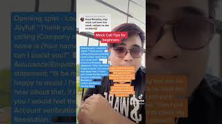 Mock Call tips for callcenter applicants follow me on tiktok for more 🏆 callcentertips reneboy [upl. by Carolynn]