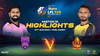 Highlights  Colombo Strikers vs Galle Titans  Match 10  LPL 2023 [upl. by Innavoeg]