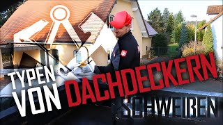 Dachdecker  4 Typen von Dachdeckern beim schweißen [upl. by Llertnac499]