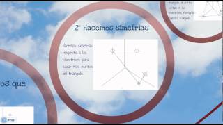 Construcción de un triangulo conociendo sus bisectrices y un punto [upl. by Htederem]