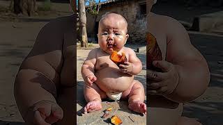 Mom’s baked sweet potatoes are so delicious Cute baby from rural area [upl. by Allesor]