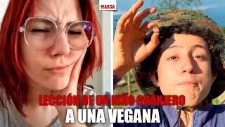 La lección de un niño granjero a una vegana que le había criticado por criar gallinas MARCA [upl. by Kamal]