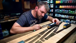 Building A Shunting Layout  Track Laying  Ep5 [upl. by Ashatan382]