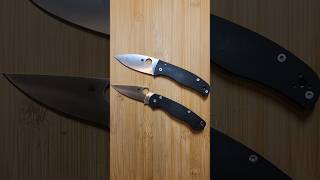 Spyderco Bodacious vs Spyderco Paramilitary 2  madeinusa edc SpydercoKnivesOfficial [upl. by Dleifniw]