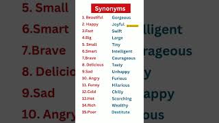 synonyms💯✅🙋english Grammar✅💯 [upl. by Brandenburg230]