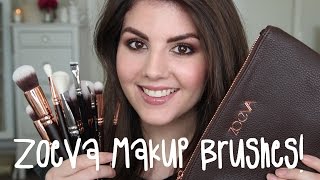 ZOEVA Makeup Brush Haul amp First Impressions  Rachael Jade Annear [upl. by Aerdnuahs]