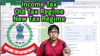 Income Tax Old Regime vs New Regime  Income Tax Old Regime Calculation  Income Tax [upl. by Peck]