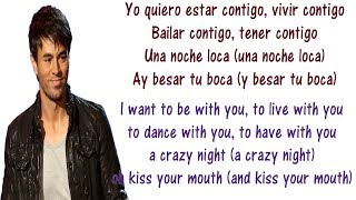 Enrique Iglesias  Bailando  Lyrics English and Spanish  Dancing  Translation amp Meaning [upl. by Asquith]