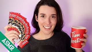 Opening Tim Hortons Hockey Cards ASMR [upl. by Pelagi]