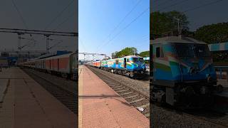 75th REPUBLIC DAY Special LIVERY RPM WAP7  Howrah Trichy Sf shorts indianrailways train wap7 [upl. by Henke191]