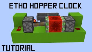 Minecraft Etho Hopper Clock in 3 minutes [upl. by Elleneg]