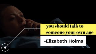 quotTalk to someone your own agequot Elizabeth Holmes tells Sunny Balwani  Amanda Seyfried  The Dropout [upl. by Sumetra]