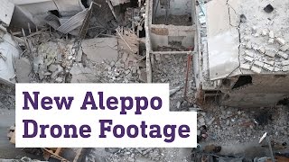 New drone footage from east Aleppo shows scale of destruction [upl. by Hitchcock]