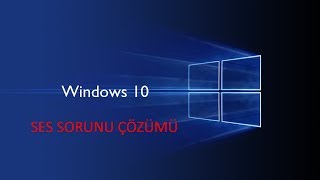 Windows 10 Ses Sorunu High definition audio aygıtı sorunu [upl. by Eimar]