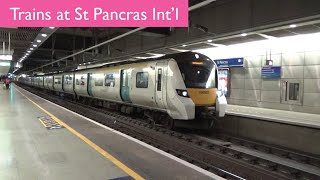 Thameslink Trains at St Pancras International [upl. by Franky]