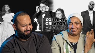 BASSANT DINAR مع  MENA CREATORS AWARDS احسن و اوحش لبس في [upl. by Hubert]