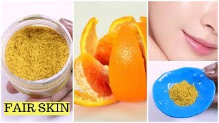 Skin Whitening Orange Face Pack  Orange ke chilke ka face pack  Orange Peel Powder Face Pack [upl. by Aryamoy]