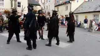 Beltane Border Morris dancing Huntress in Cawsand [upl. by Sewole]