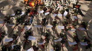 Families and survivors mark anniversary of Tunisia beach massacre [upl. by Anaicul817]