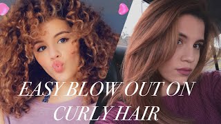 Revlon One Step Hair Dryer on Curly Hair [upl. by Solohcin]