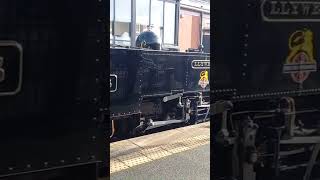 Vale of Rheidol 8 quotLlewellynquot at Aberystwyth train railway britishrailways gwr steamtrain [upl. by Ray]