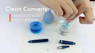 How to Clean Cartridge Converter Fountain Pen [upl. by Veradis828]