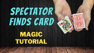 How To Make A Spectator Find Their Selected Card – Spectator Finds Card – Magic Tutorial [upl. by Angus250]