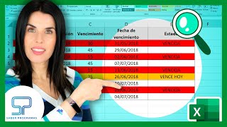 ✅ Cómo calcular FECHAS de VENCIMIENTO y crear ALERTA en Excel  en 5 minutos [upl. by Dun413]