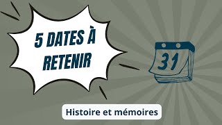 HGGSP 5 dates en moins de 2 min sur le thème 3 Histoire et mémoires [upl. by Hseyaj120]